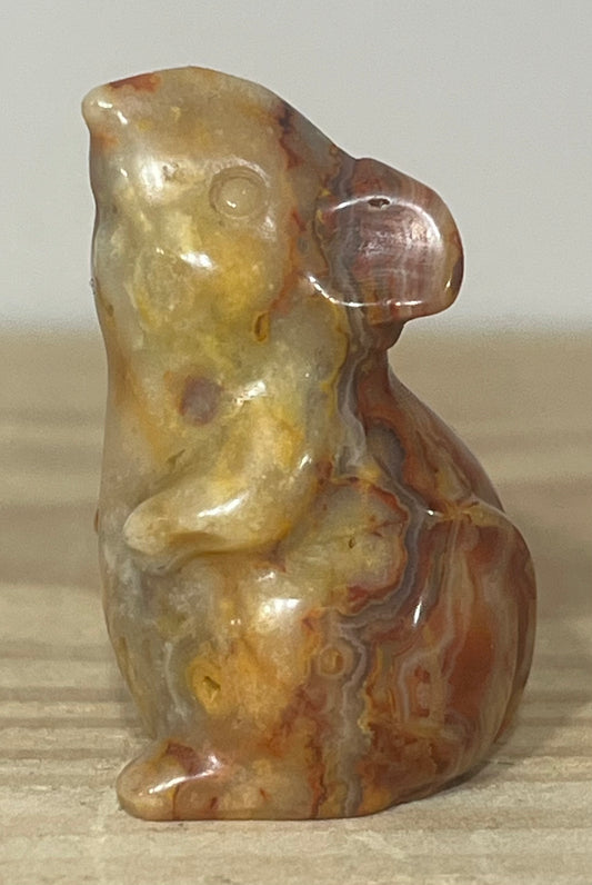 Crazy Lace Agate Mouse | Joy, Positivity & Calm