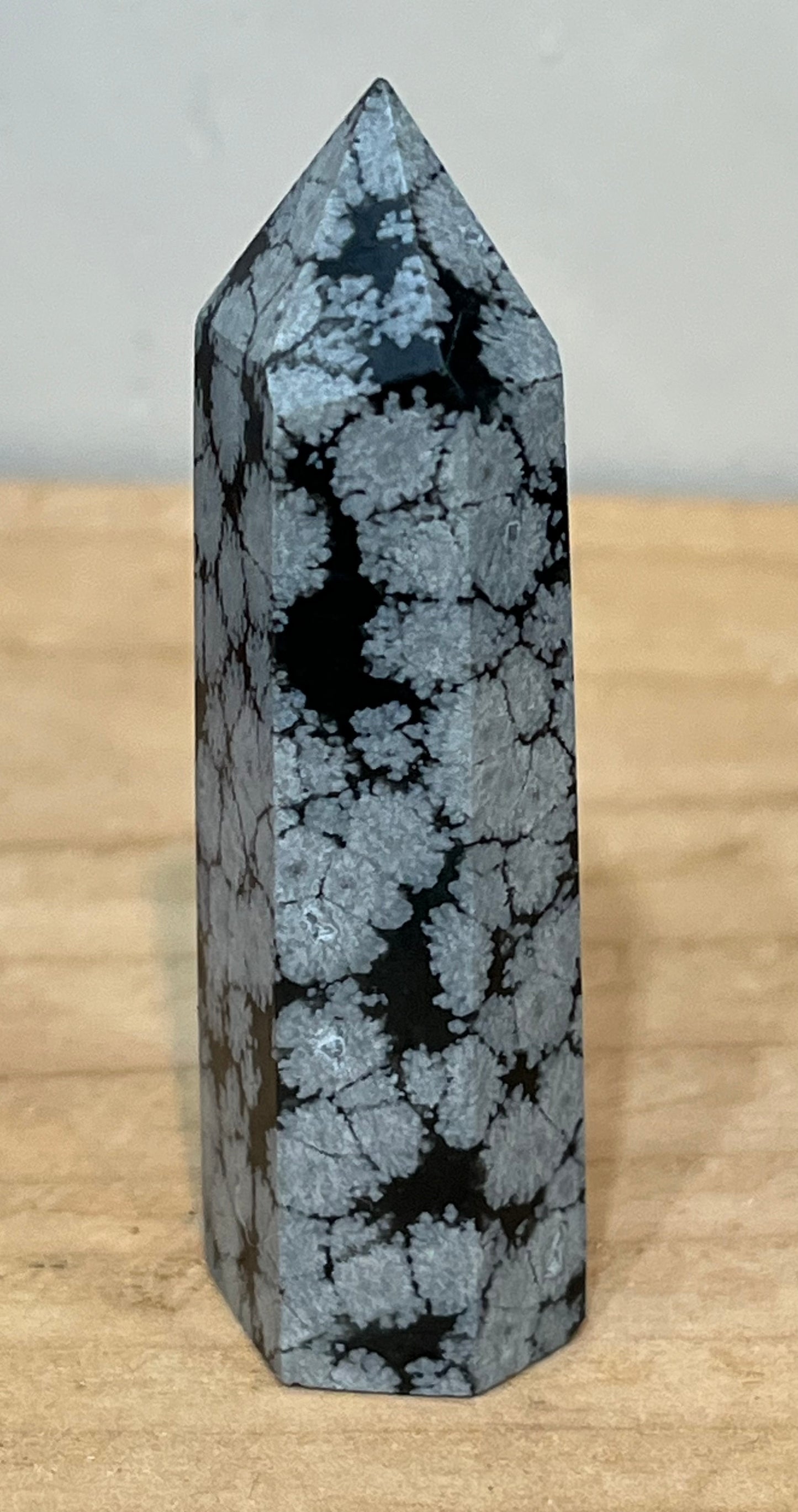 Point: Snowflake Obsidian