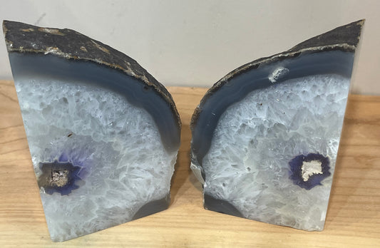 Agate bookends 3.2kg!