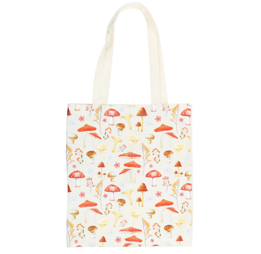 Cottagecore Mushroom Forager Tote Bag