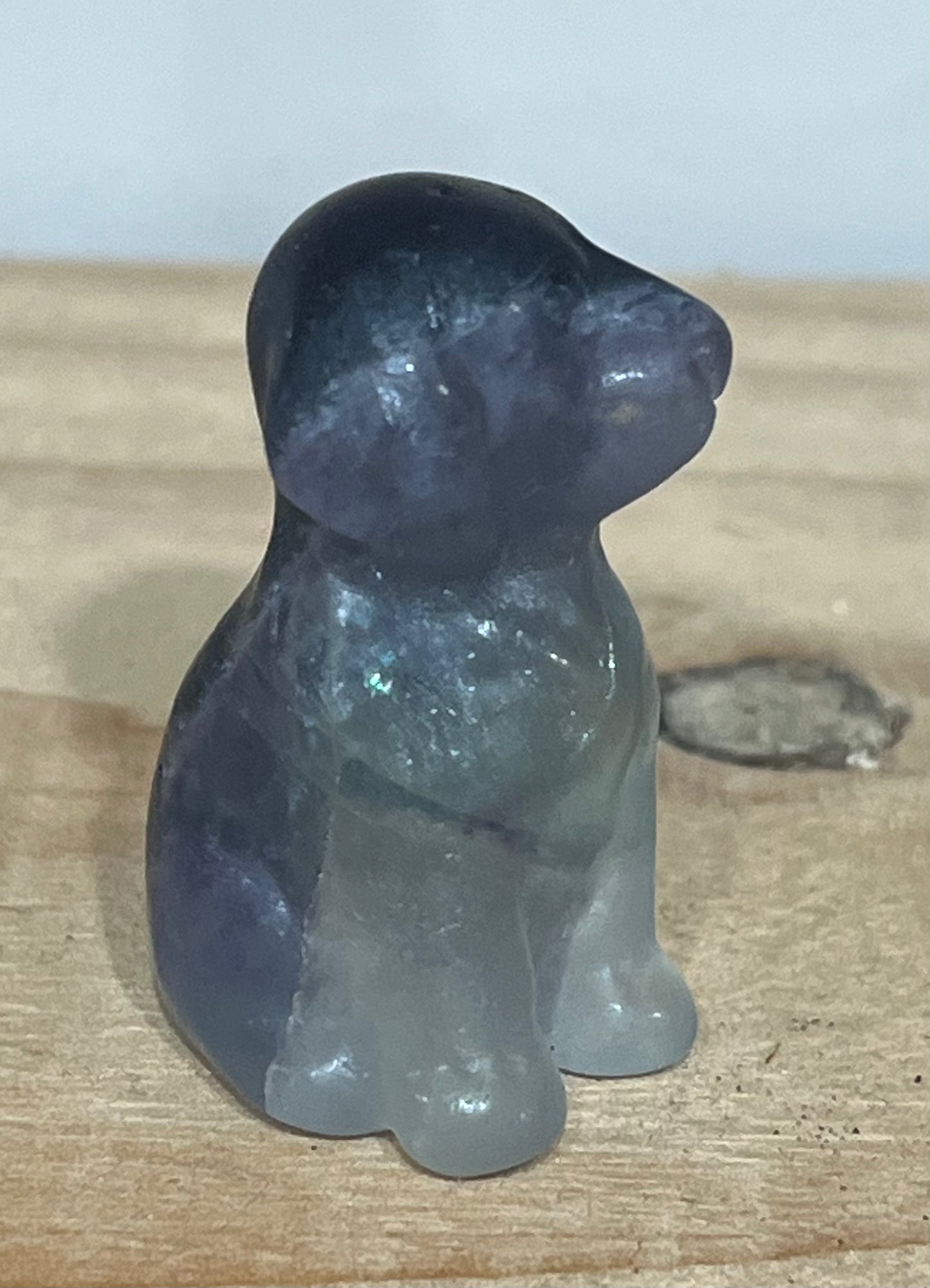 Fluorite Dog Carving – Stone of Focus & Clarity