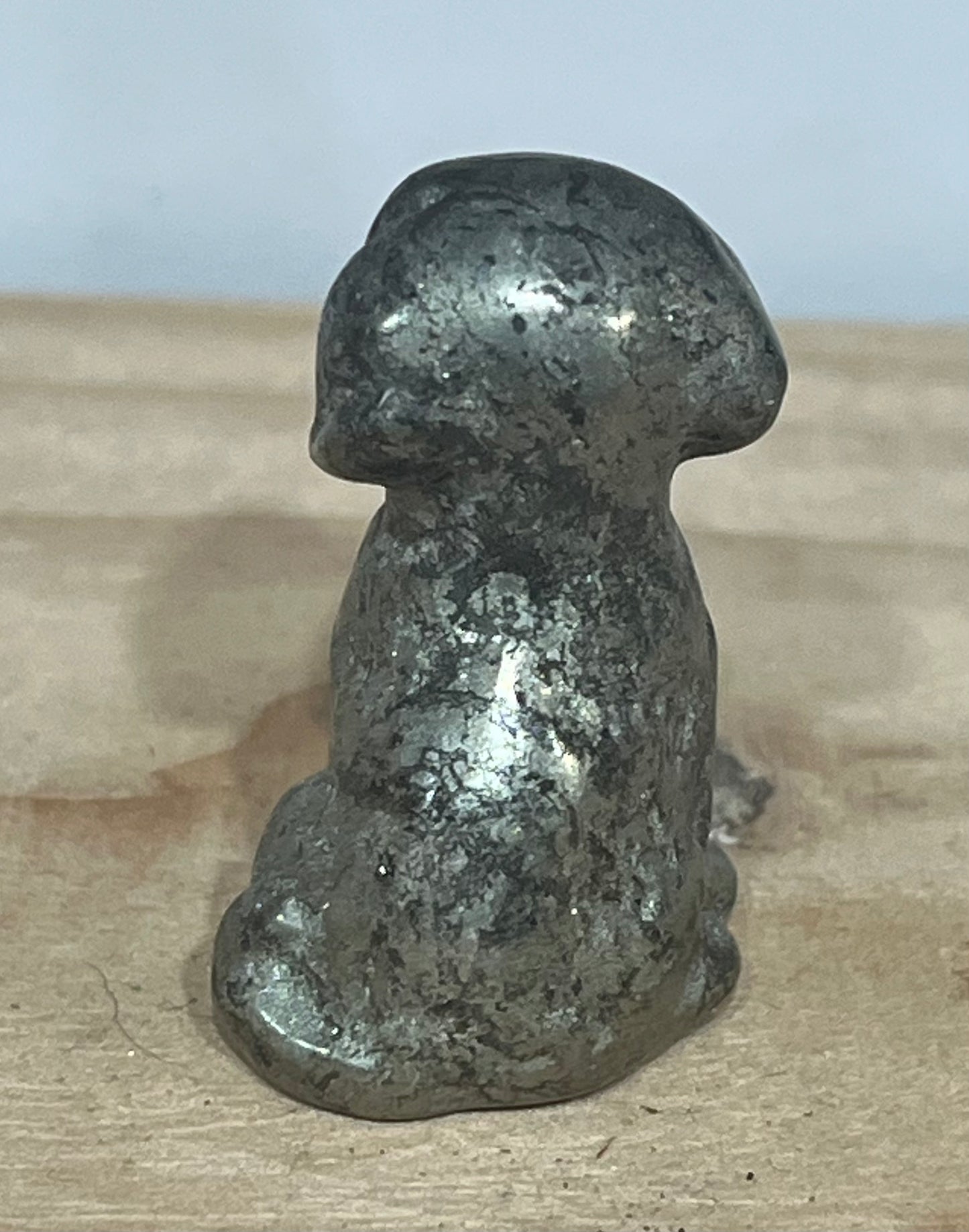 Pyrite Dog Carving – Stone of Protection & Abundance