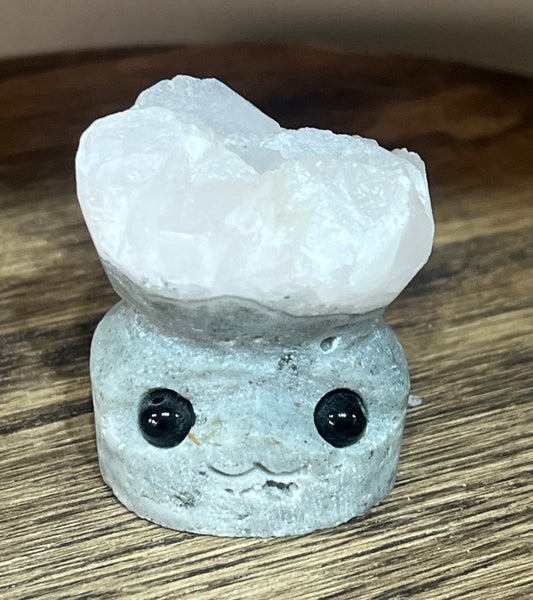 🌷 Rosie Glow – Pink Calcite Crystal Cutie (UV Reactive)