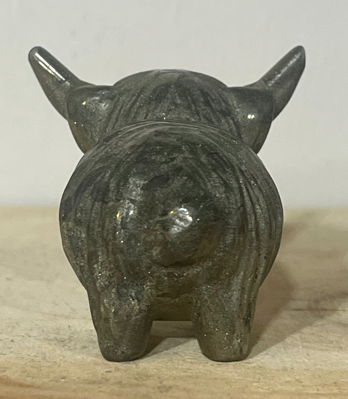 Pyrite Highland Cow – Money Magnet & Energy Shield