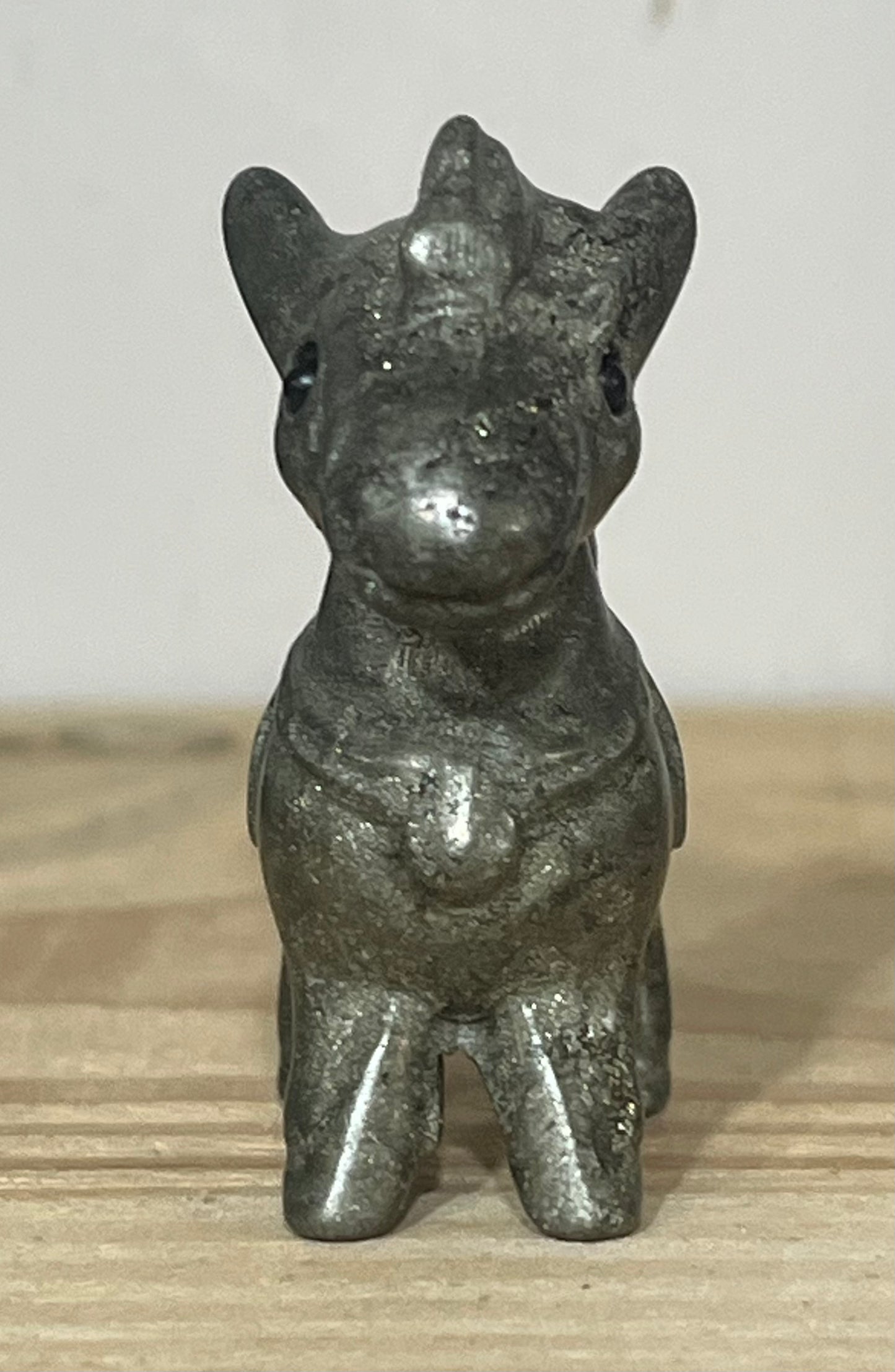 Pyrite Crystal Horse – Grounding Power & Success Energy