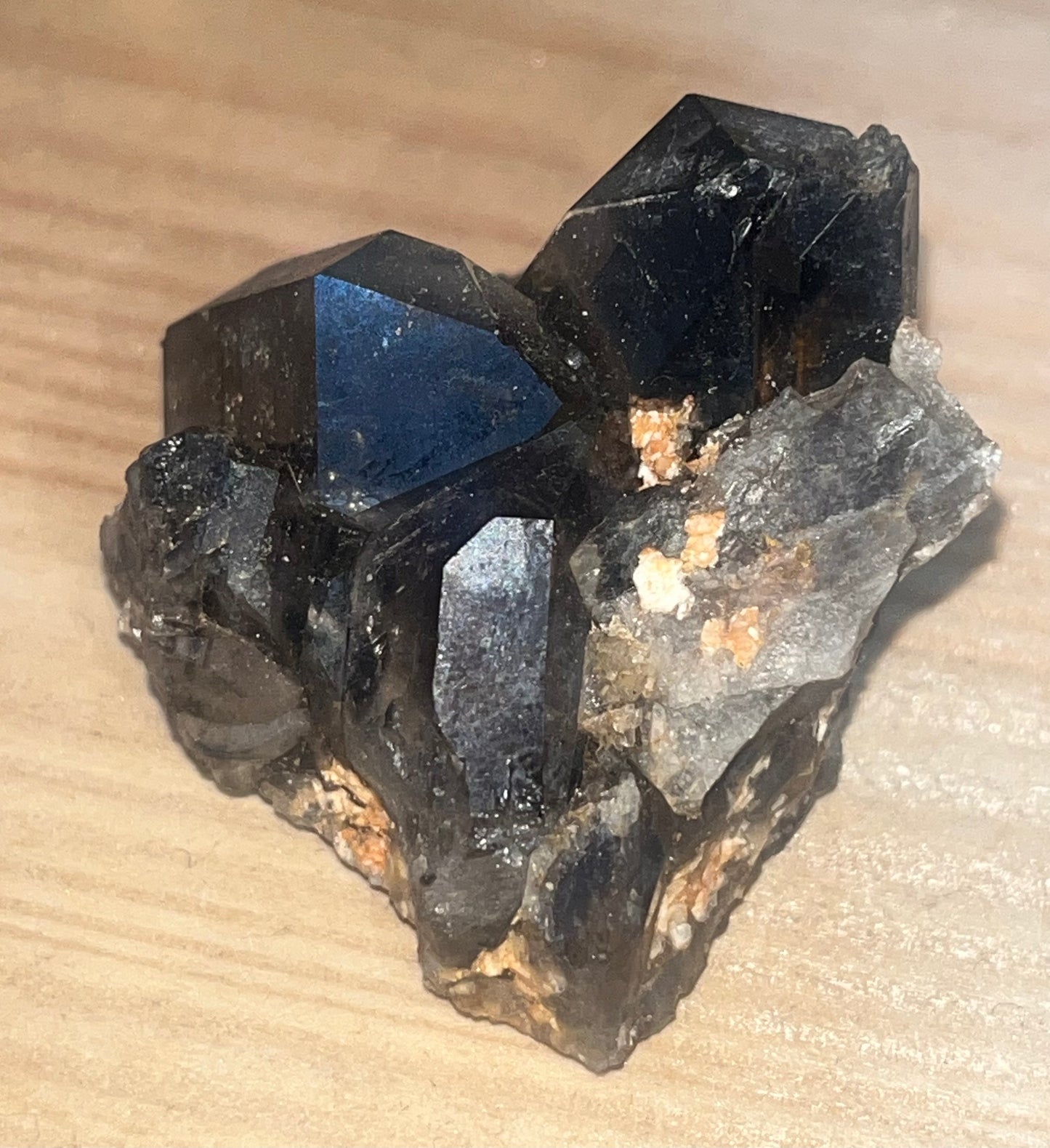🖤 Black Quartz Cluster | Protection & Grounding Crystal Specimen | 66g