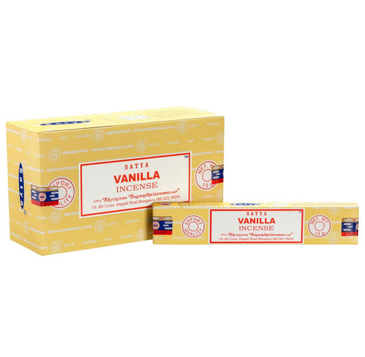 Satya incense sticks: vanilla