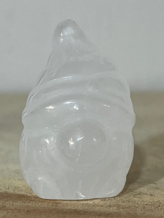 🤍 Clear Quartz Crystal Gnome – Clarity • Energy • Amplification