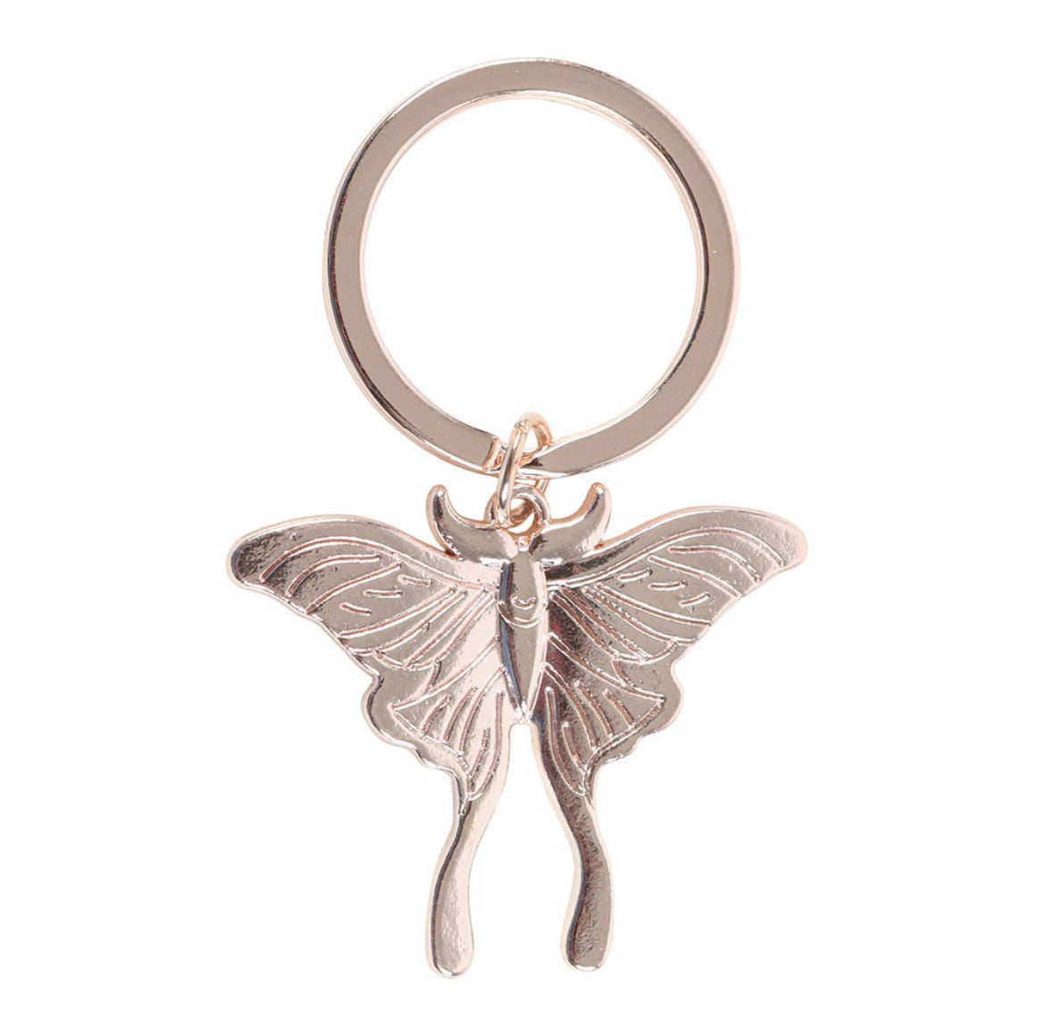 Luna moth keyring