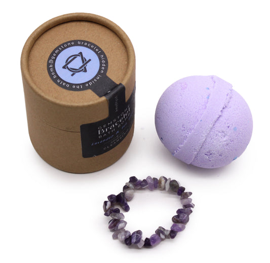 Amethyst Crystal Bracelet Bath Bomb