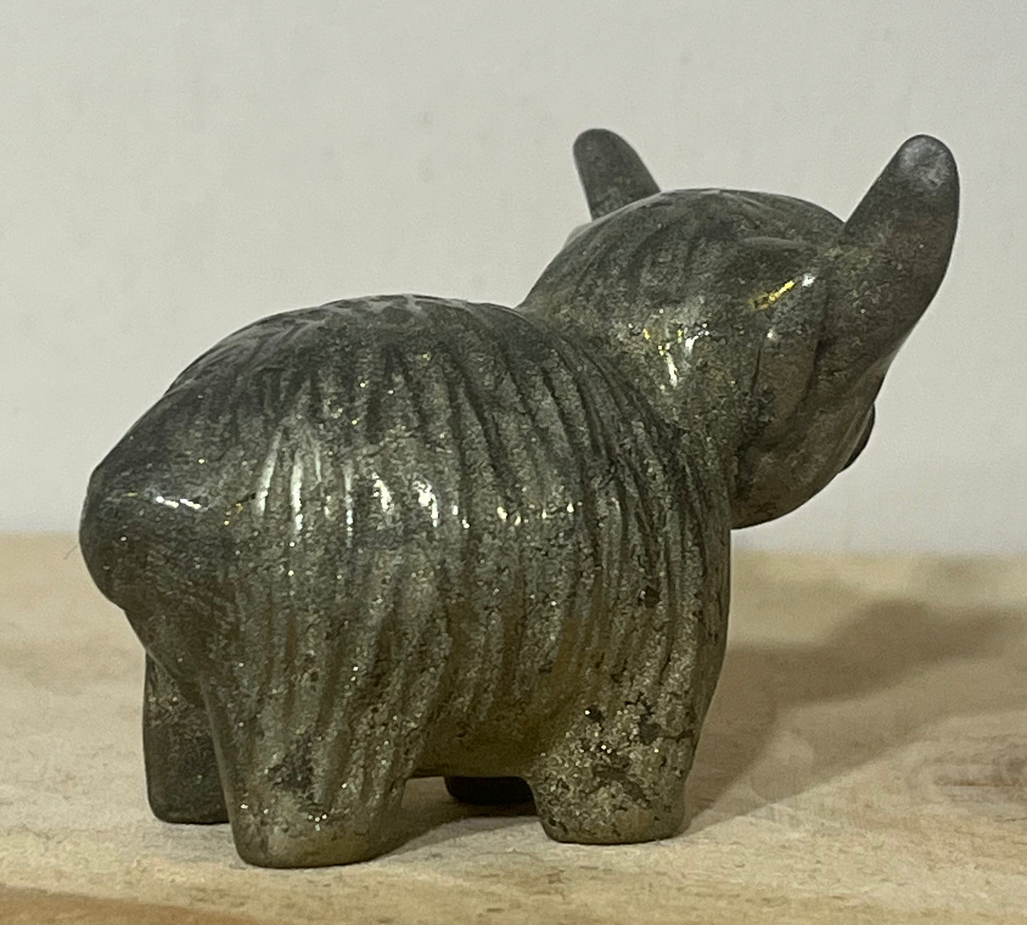 Pyrite Highland Cow – Money Magnet & Energy Shield