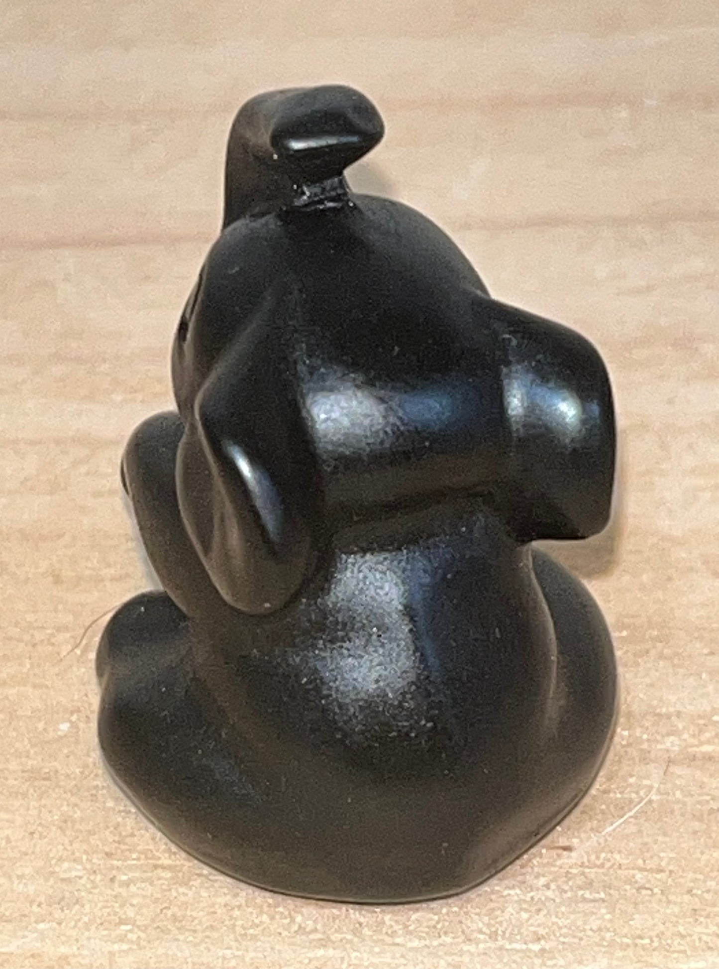 Elephant crystal carving: Obsidian