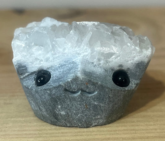 🌟 Cosmo the Calcite – Peaceful and balancing, bringing calm clarity and cozy vibes.
