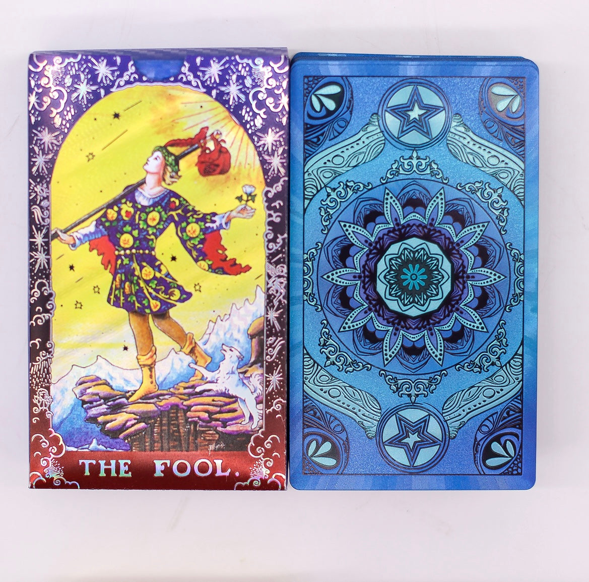 🔮 Blue Foil Tarot Deck | Insight, Balance & Intuition