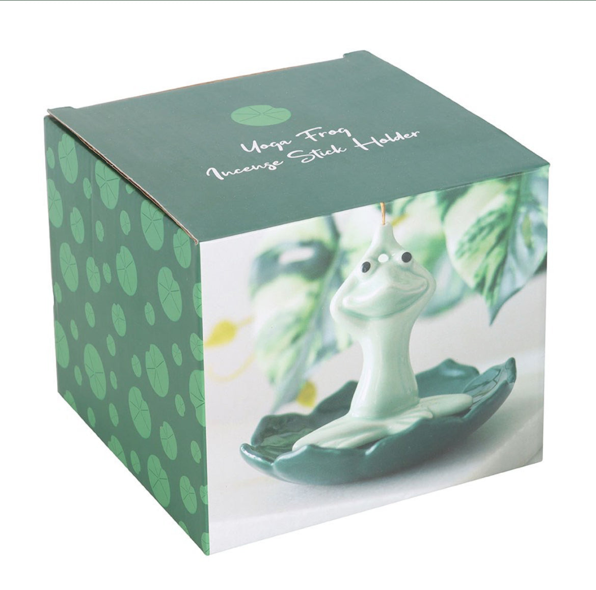 Yoga frog incense stick holder