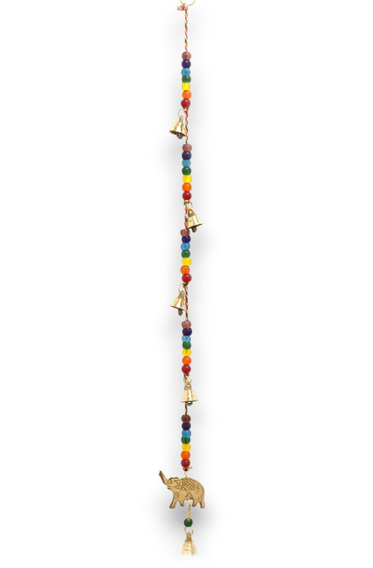 🐘 Brass Elephant Chakra Bell Chime | Harmony, Protection & Wisdom