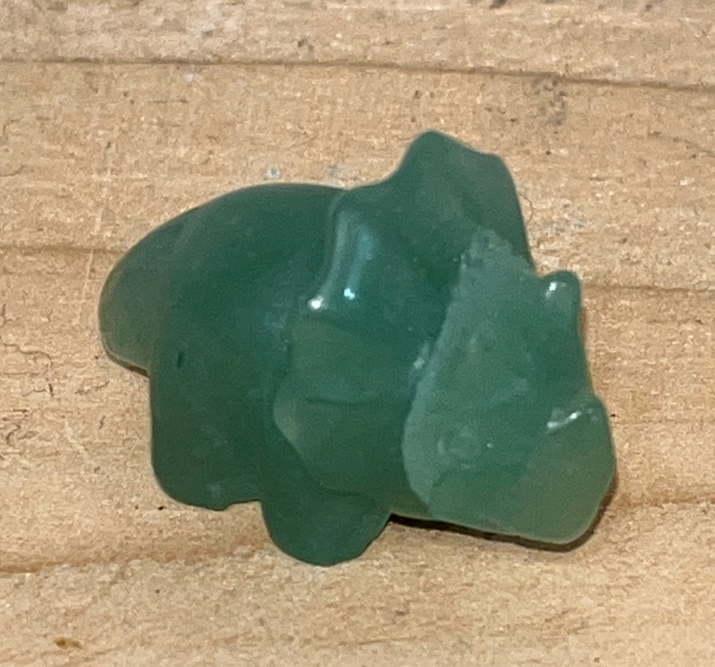 Green aventurine crystal dinosaur