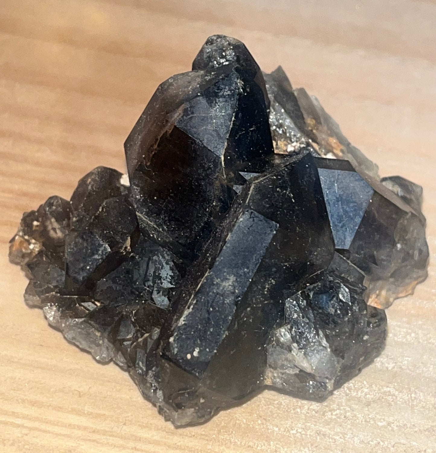 🖤 Black Quartz Cluster | Protection & Grounding Crystal Specimen | 66g