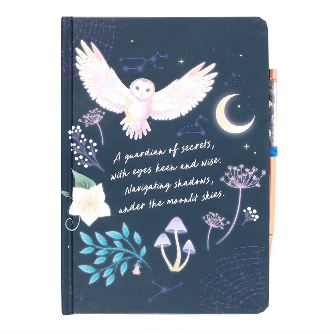 Night owl journal with Sodalite pen