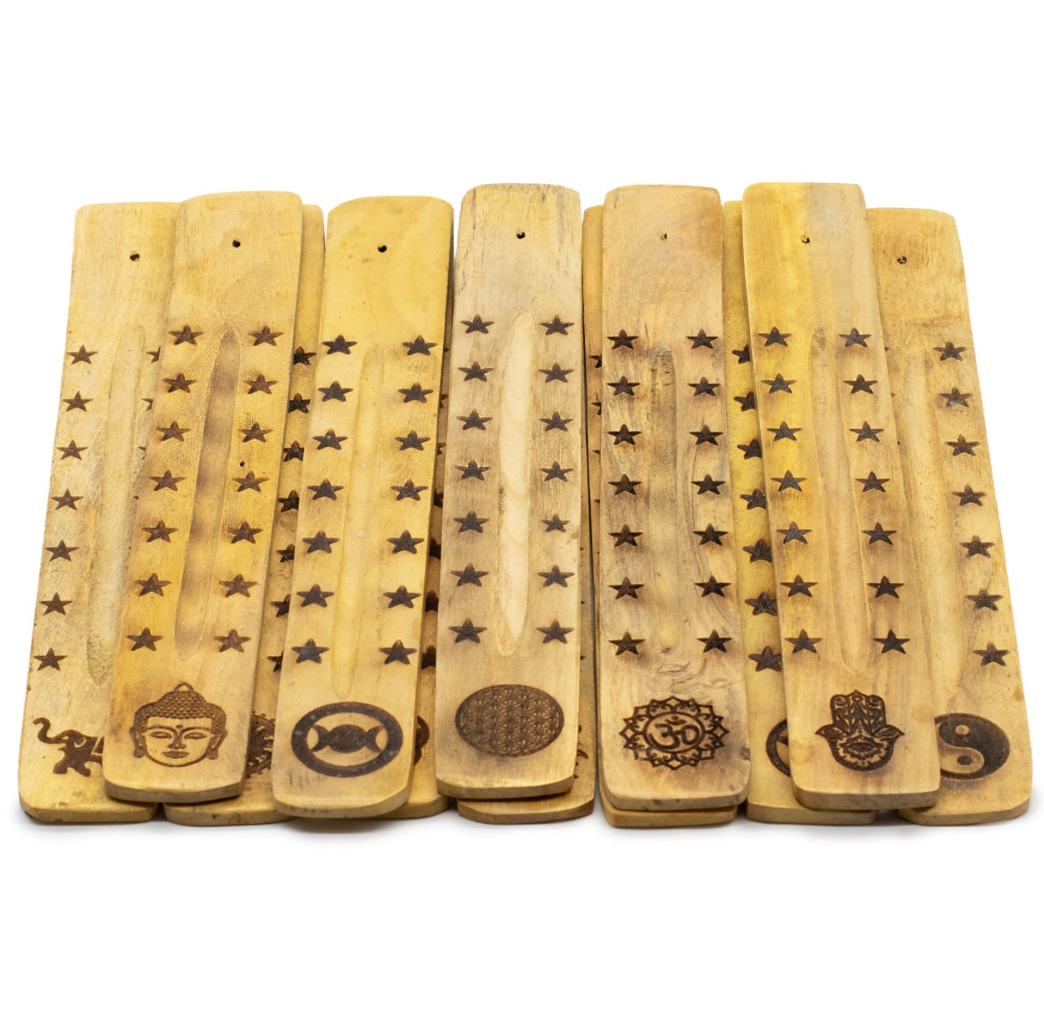 🪵 Assorted Mango Wood Incense Holder (Symbol Chosen at Random) 🪵