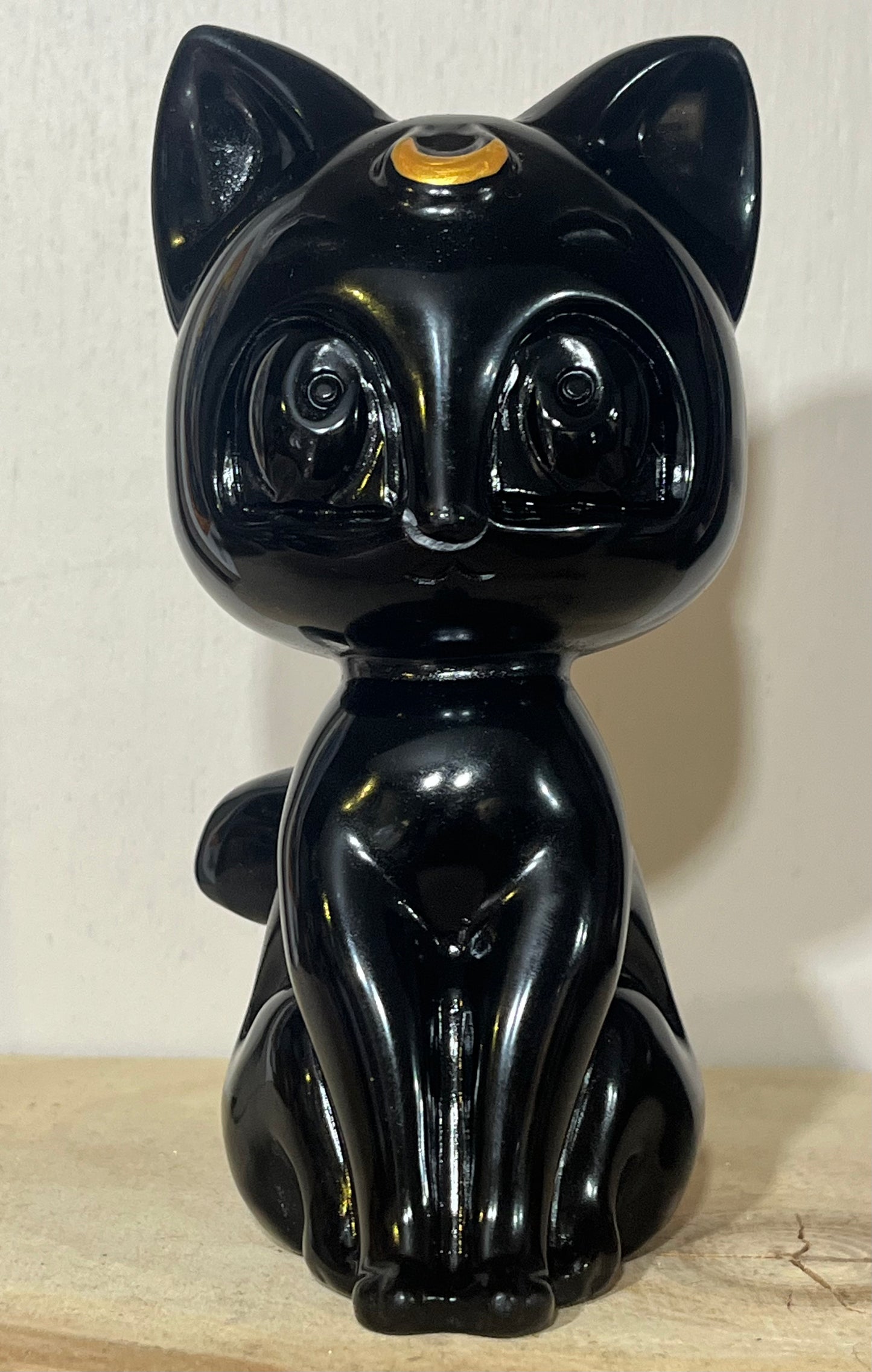 Black Obsidian Cat – Protection, Grounding & Intuition | 835g | 15cm
