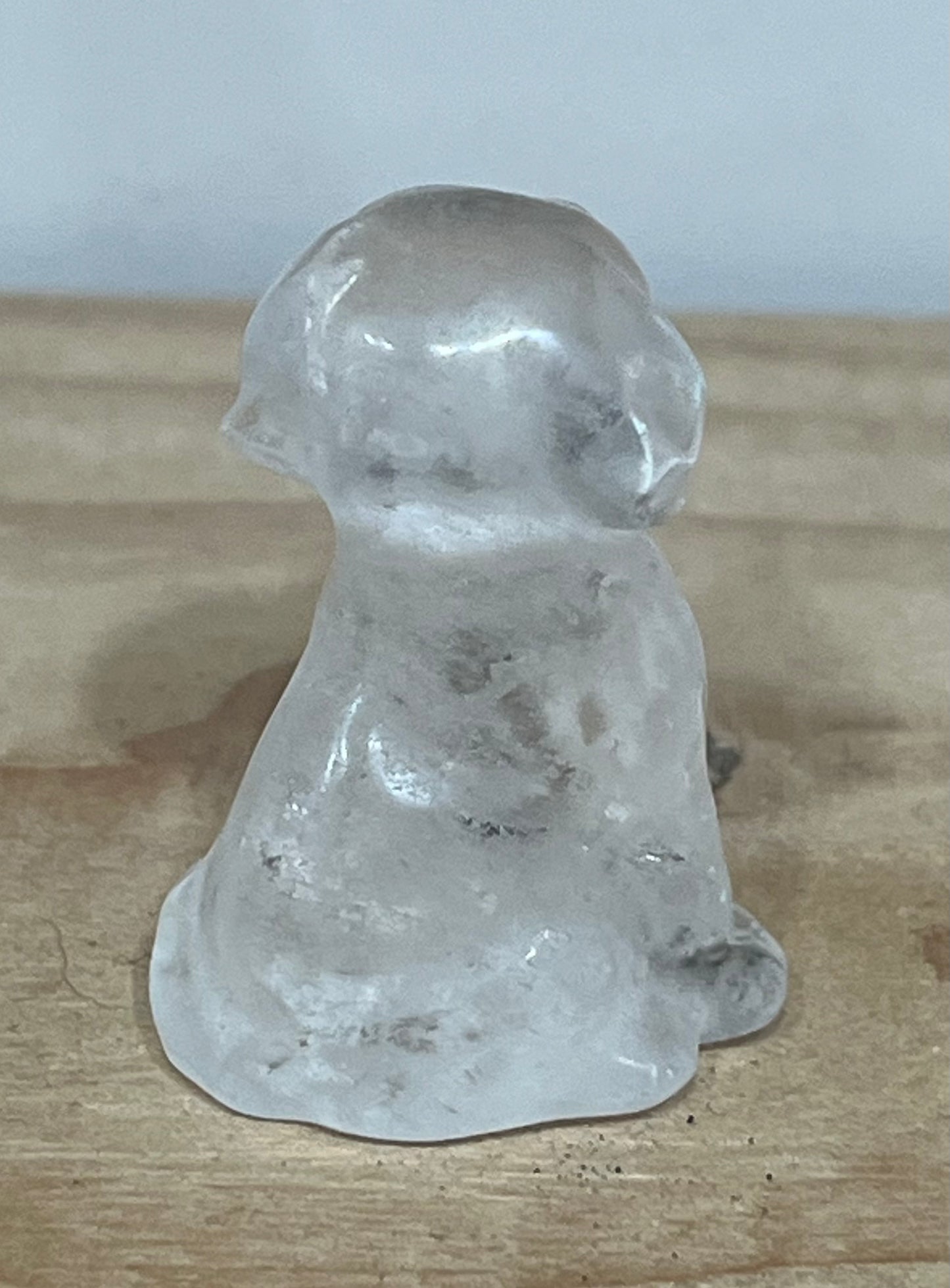 Clear Quartz Dog Carving – Master Healer & Energy Amplifier