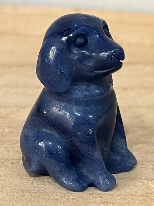 Dog: Blue aventurine