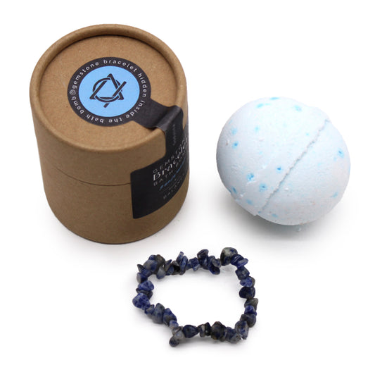 Sodalite Crystal Bracelet Bath Bomb