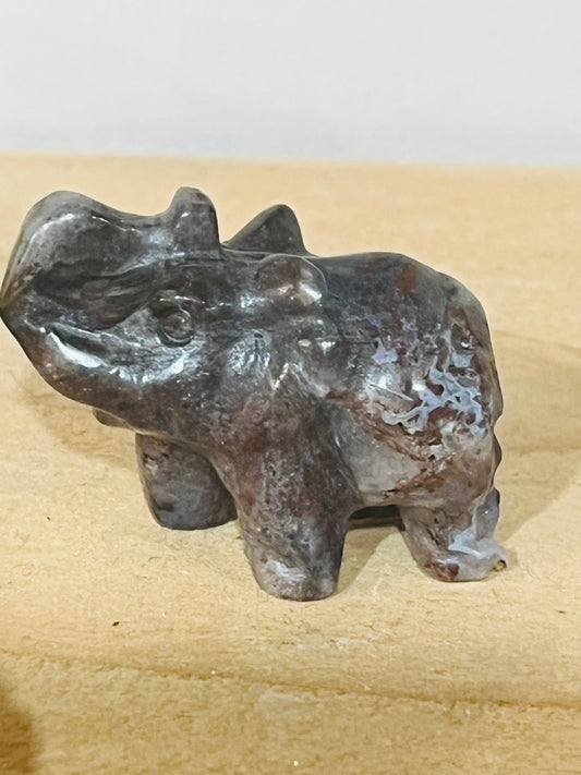 🐘 Ocean Jasper Elephant – Peace, Positivity & Emotional Healing
