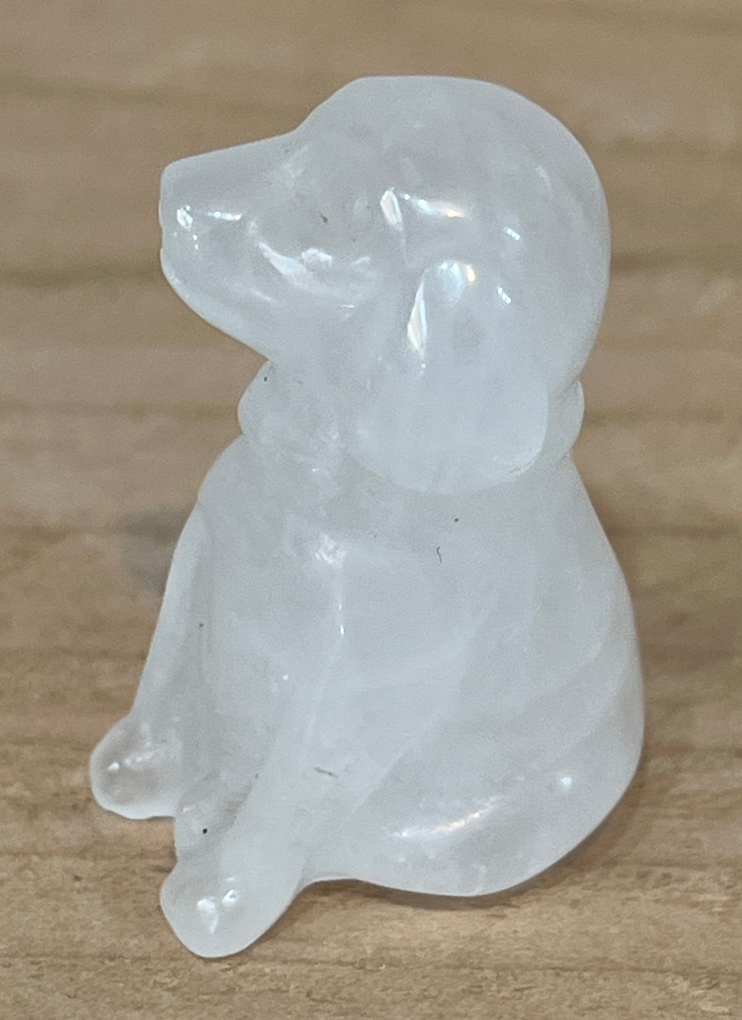 Dog: Clear quartz