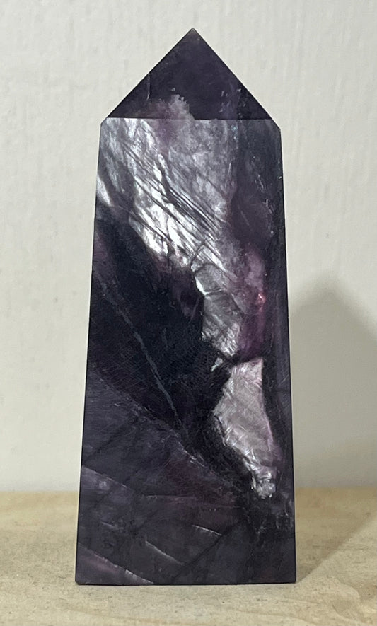 ✨ Purple Mica Tower –Intuition, Transformation & Lunar Magic ✨