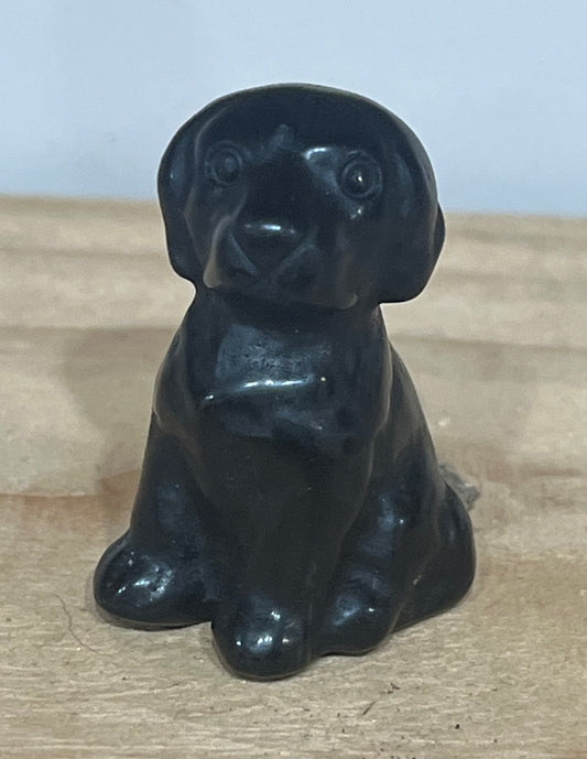 Obsidian Dog Carving – Stone of Protection & Grounding