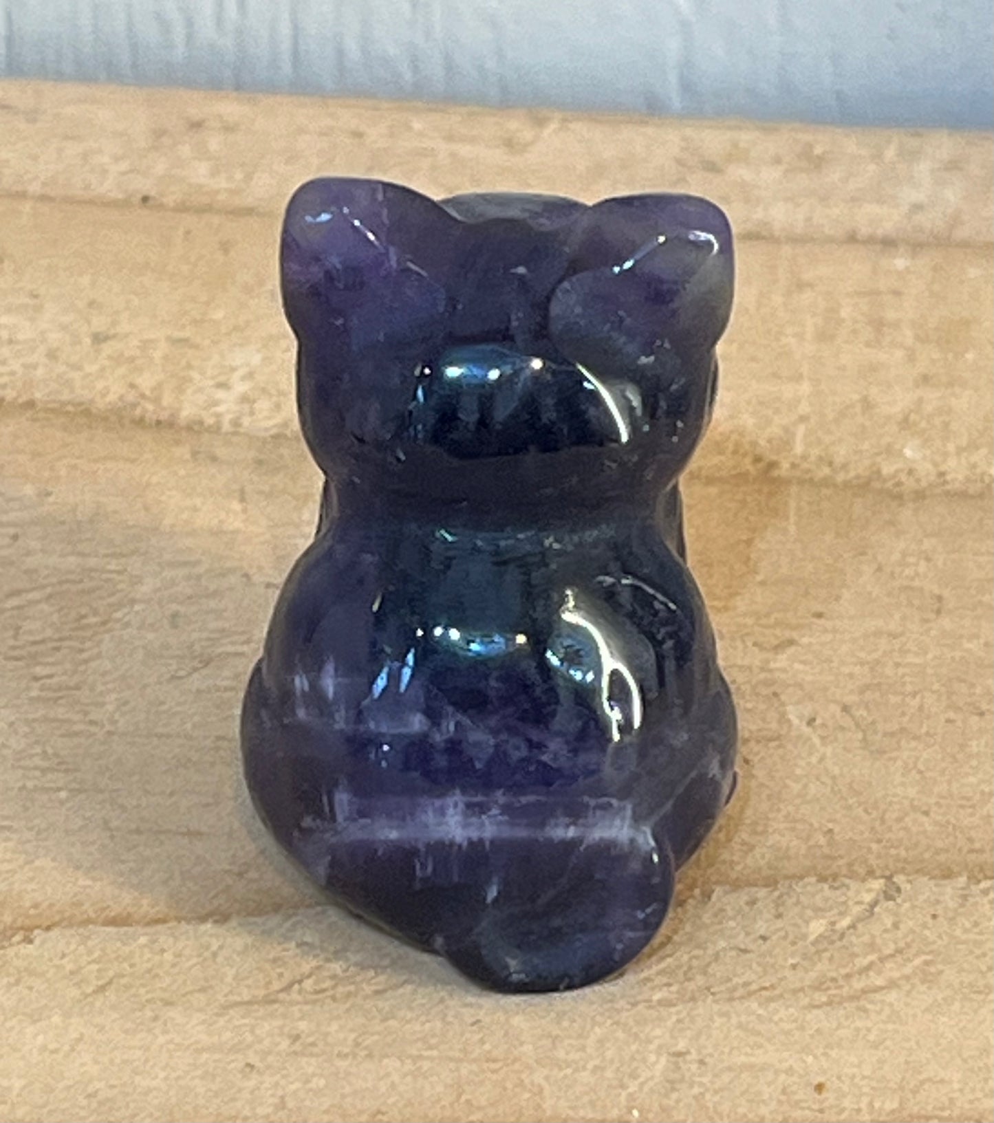 Amethyst crystal cat