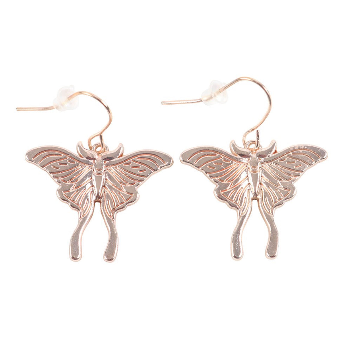 Luna moth earrings