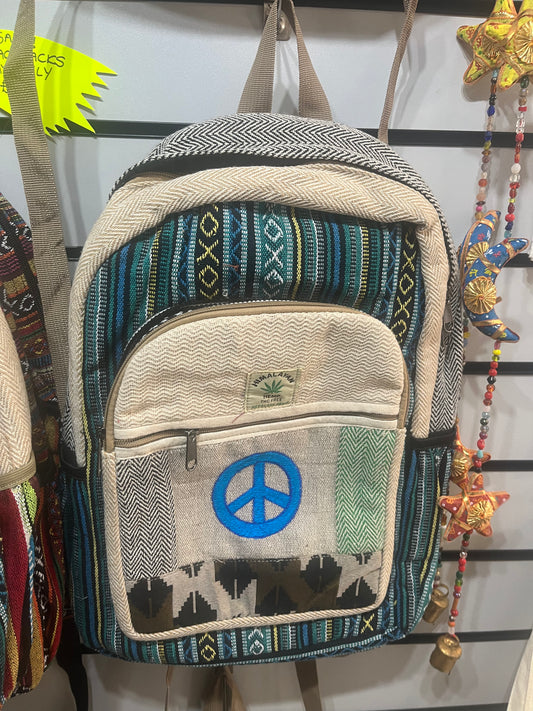 🌞 Himalayan Hemp Backpack – Handmade in Nepal
