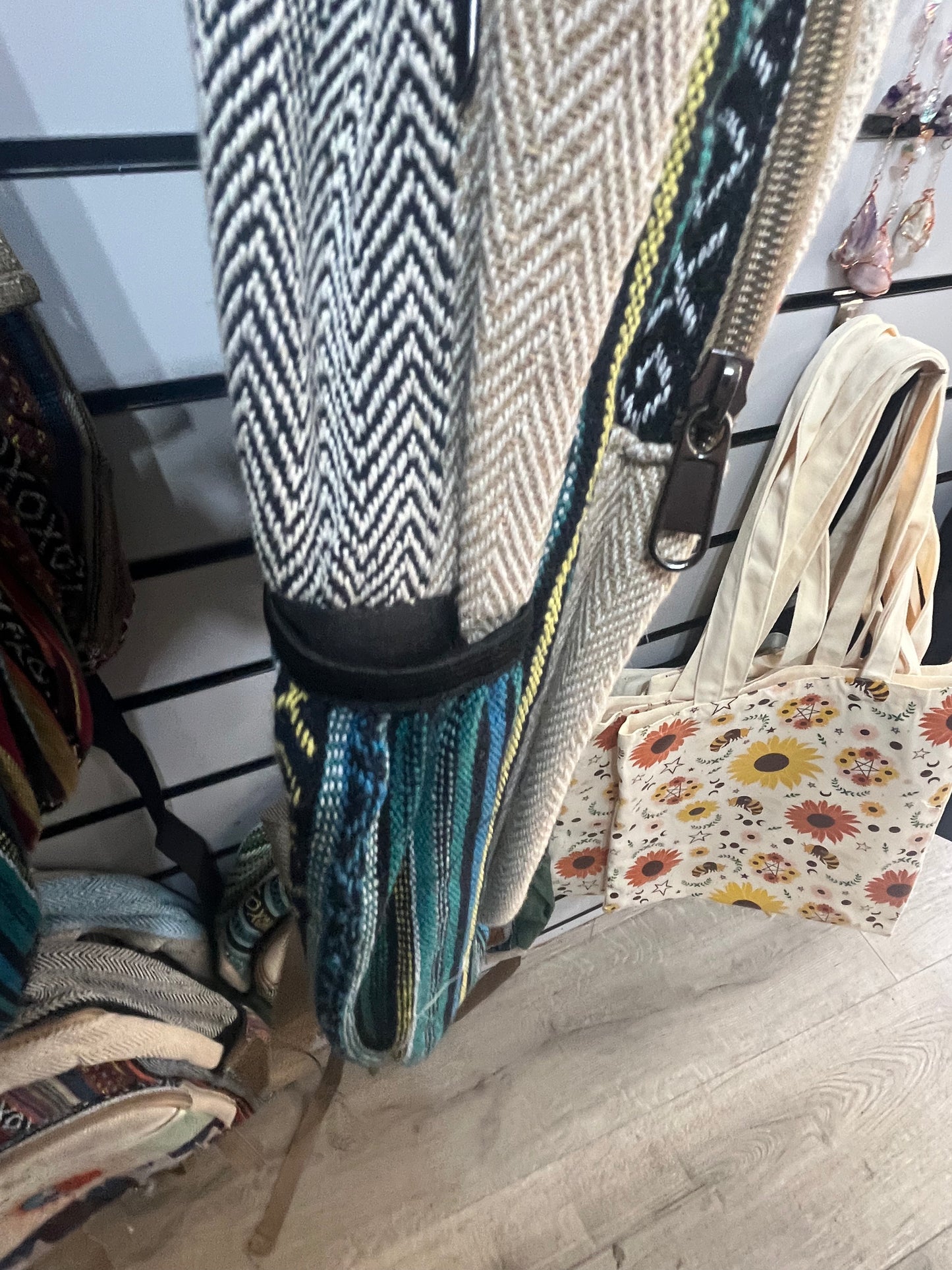 🌞 Himalayan Hemp Backpack – Handmade in Nepal