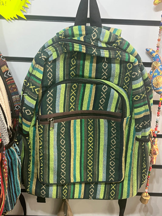 🌞 Himalayan Hemp Backpack – Handmade in Nepal