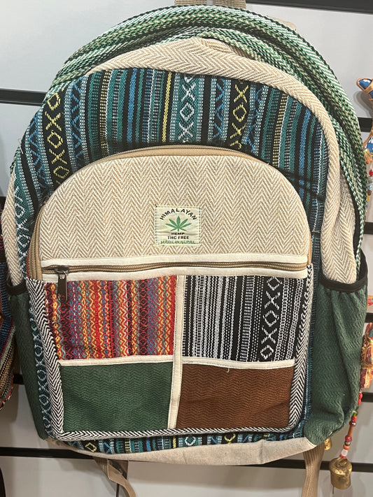 🌞 Himalayan Hemp Backpack – Handmade in Nepal