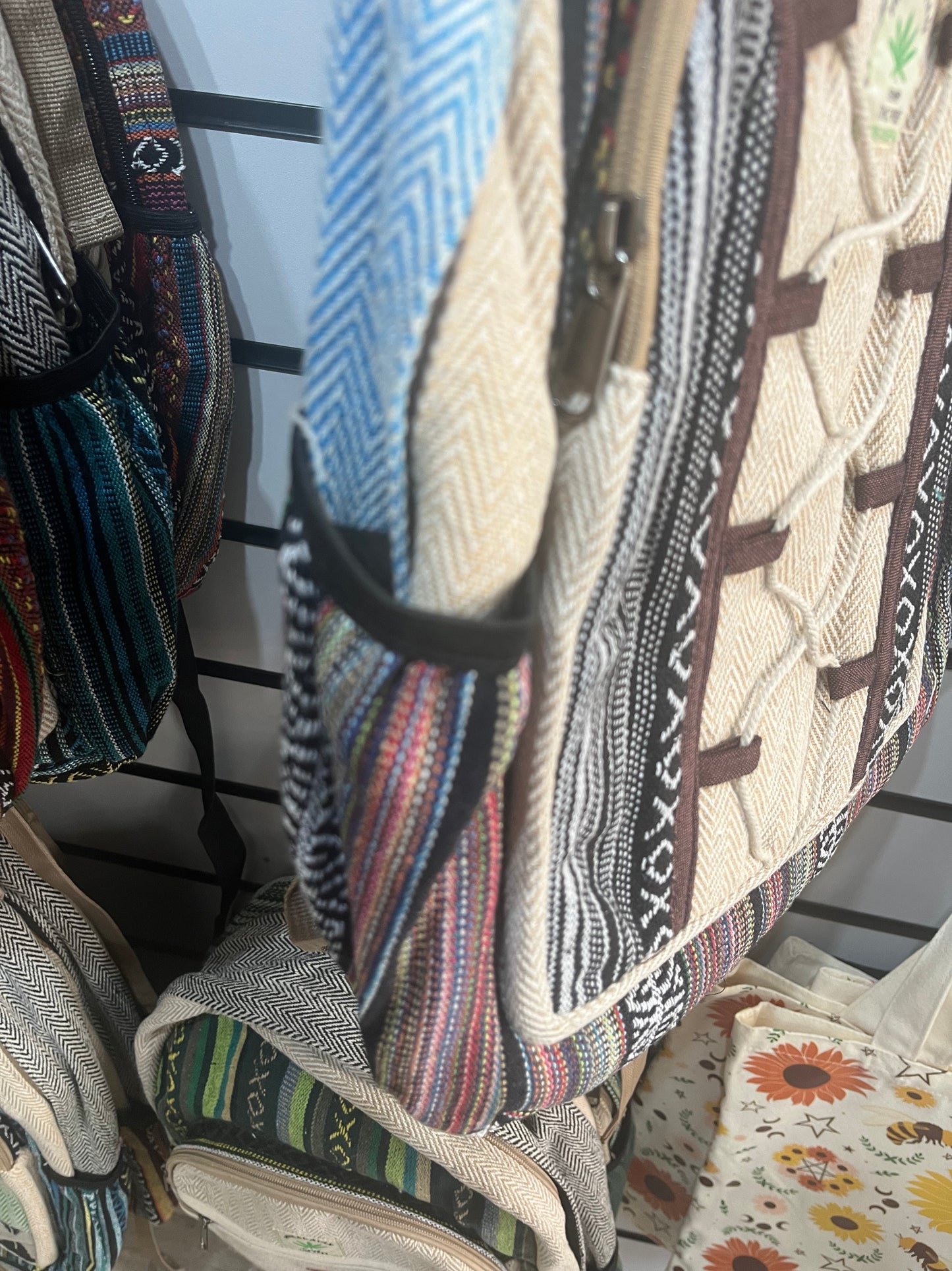 🌞 Himalayan Hemp Backpack – Handmade in Nepal