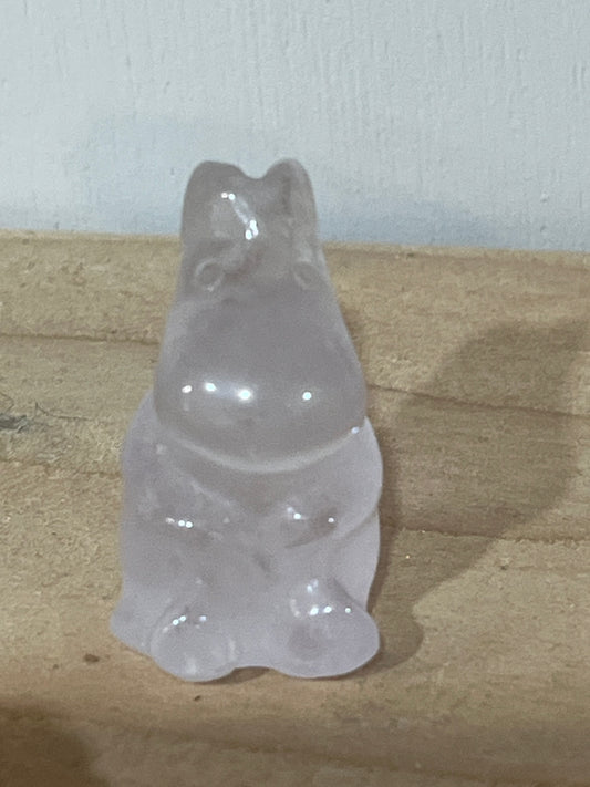 🦛 Clear Quartz Hippo Carving – Clarity, Healing & Amplification
