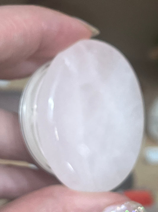 💗 Rose Quartz Crystal Pop Socket – Love in Every Scroll 💫