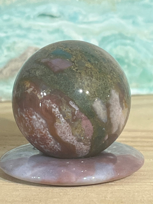 Ocean Jasper Sphere & Donut Set
Grounding • Peace • Flow