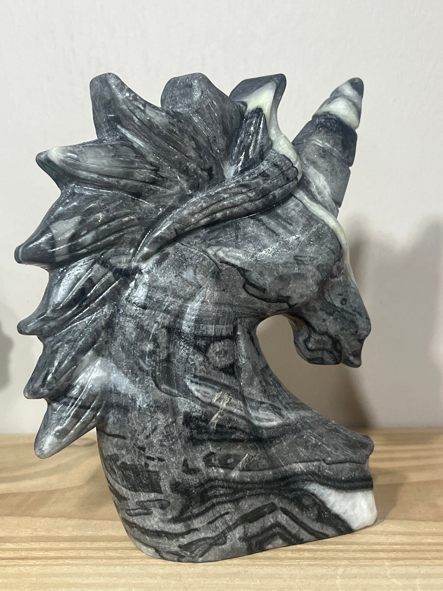 Shell Jasper Unicorn | Grounding, Protection & Strength