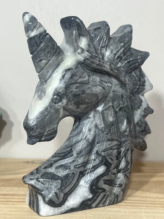 Shell Jasper Unicorn | Grounding, Protection & Strength