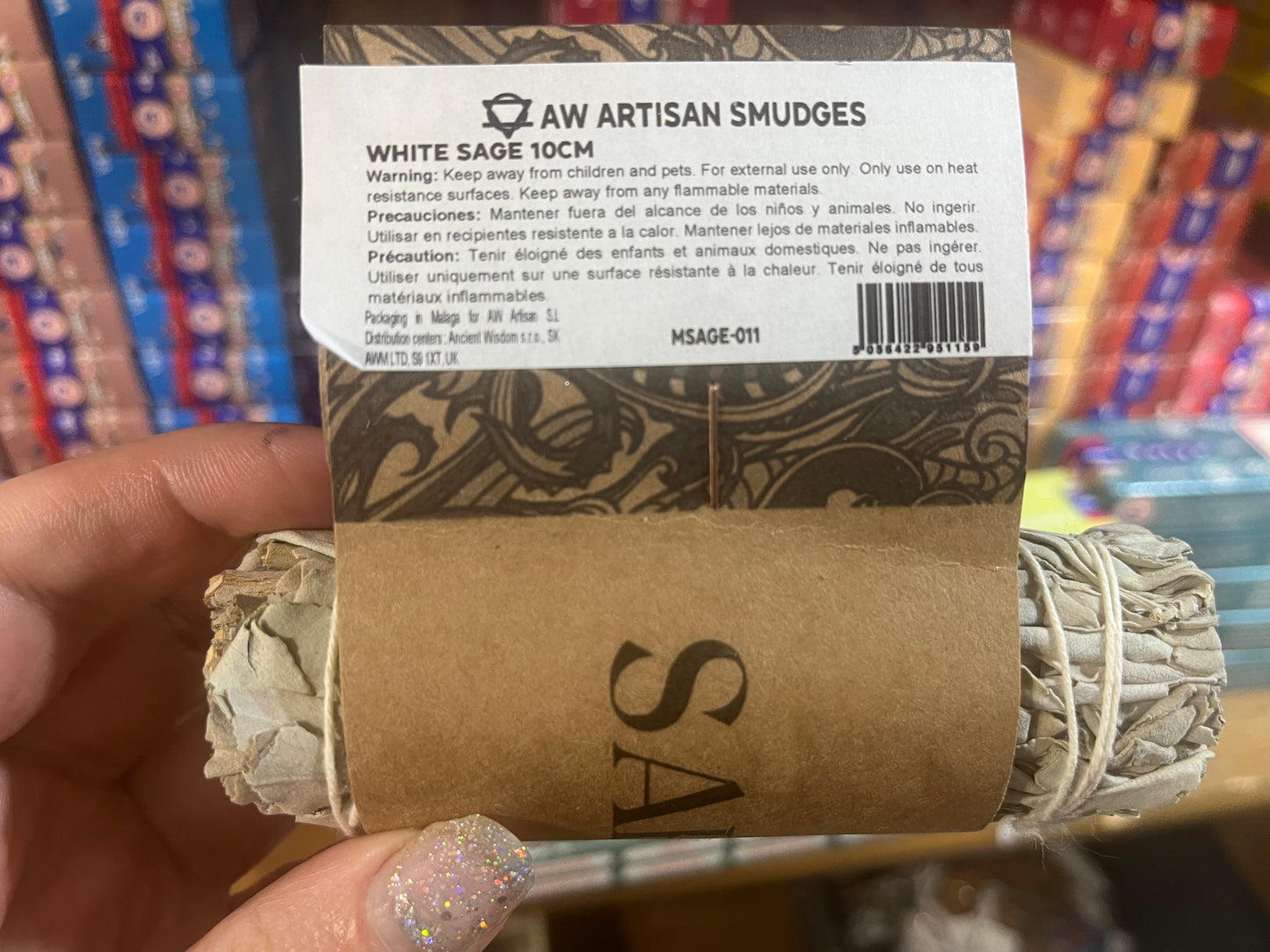 🌿✨ White Sage Smudge Stick – 10cm ✨🌿