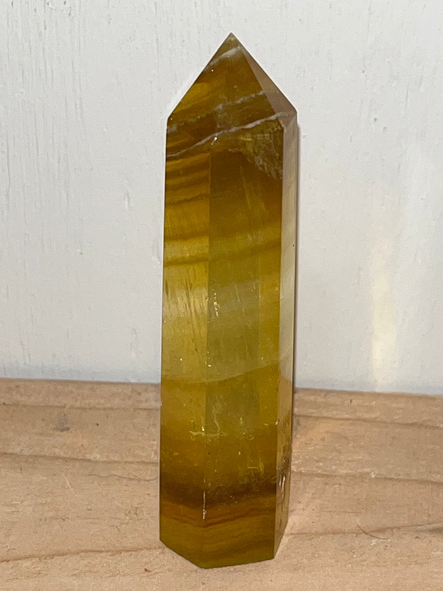 Yellow fluorite tower