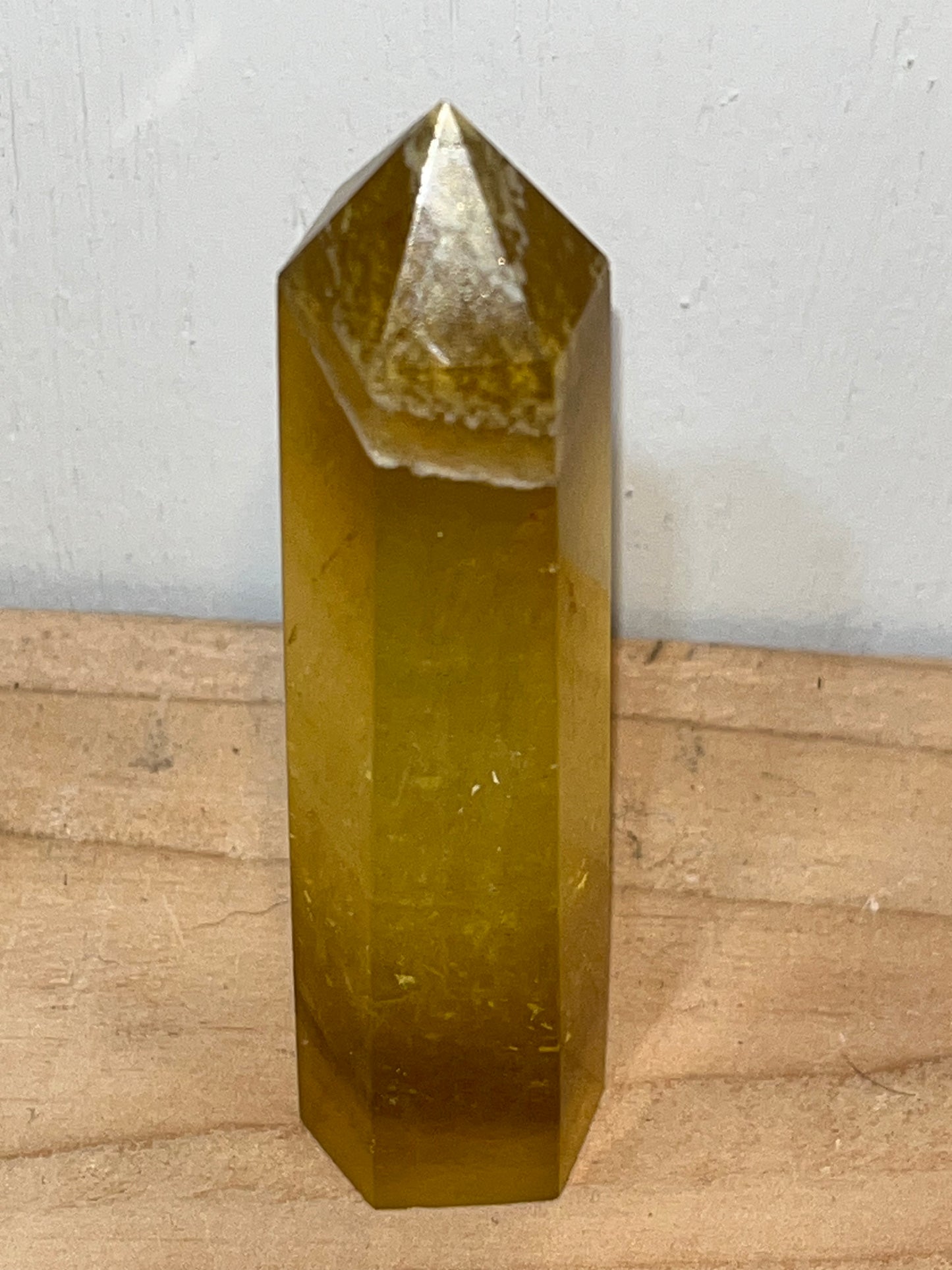 Yellow fluorite tower