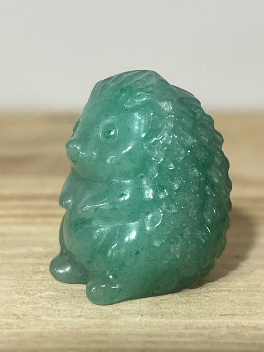 Green Aventurine Hedgehog | Luck & Opportunity | 3cm | 25g 🦔💚✨