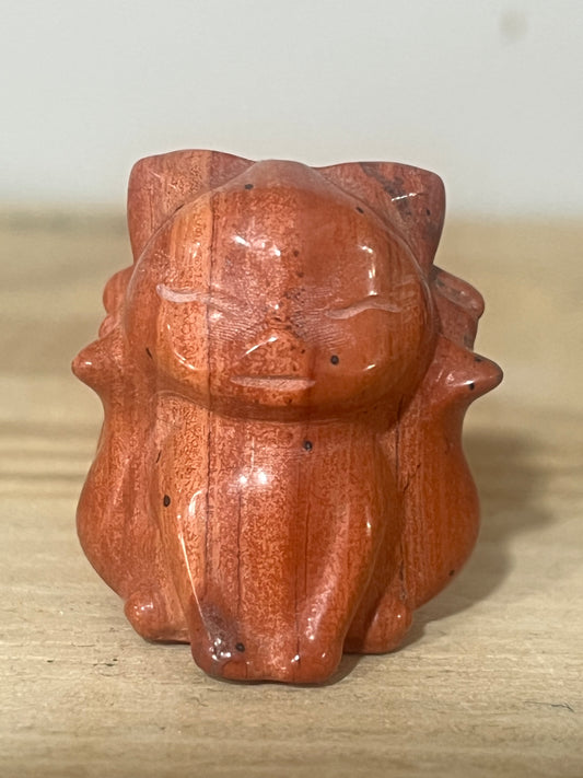 Red Jasper Nine-Tailed Fox | Protection & Vitality | 3cm | 36g 🦊❤️✨