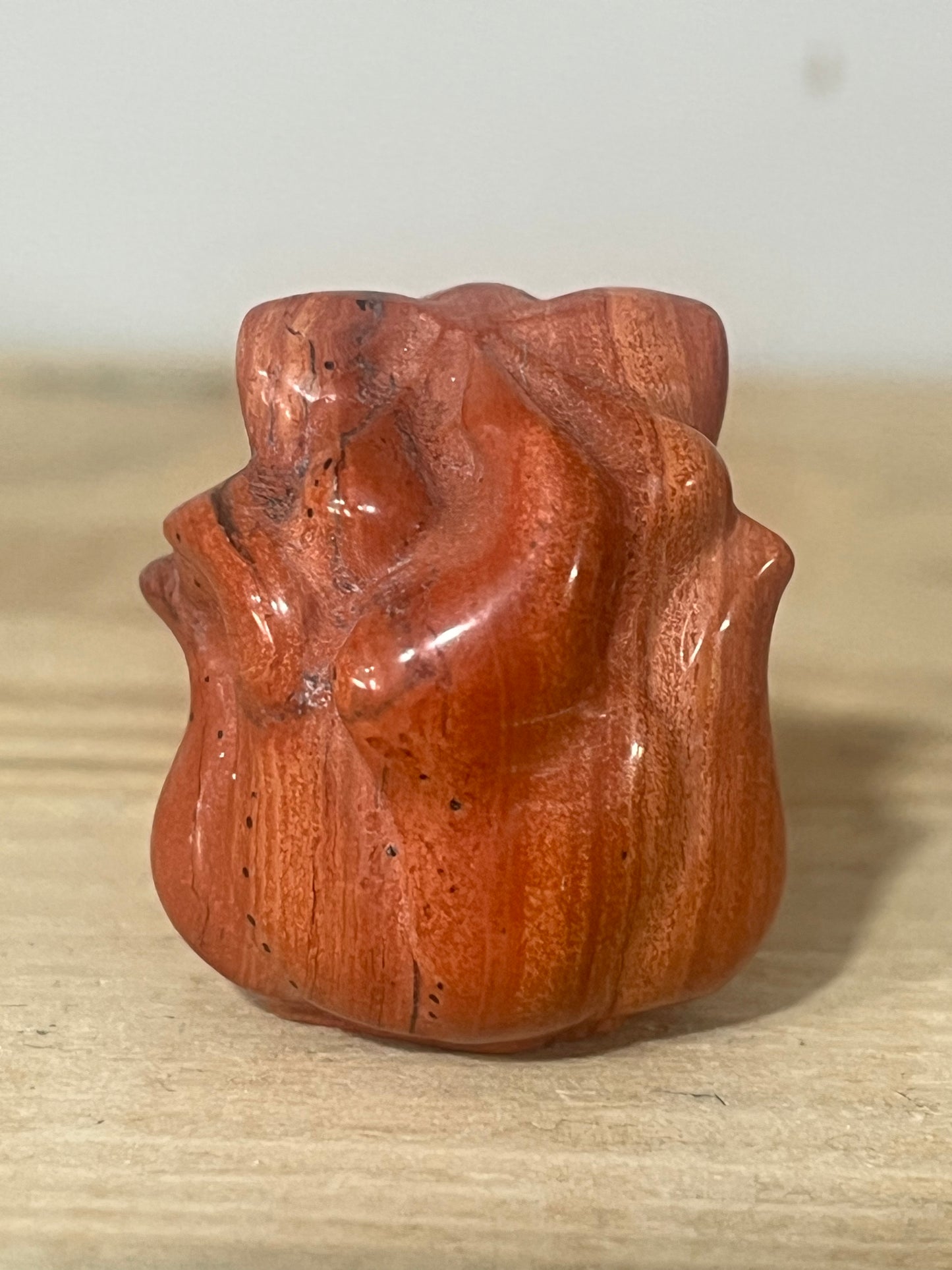 Red Jasper Nine-Tailed Fox | Protection & Vitality | 3cm | 36g 🦊❤️✨